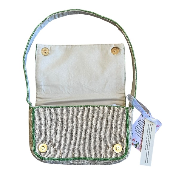 Made In India NWT Aperol Spritz Beaded Shoulder Bag Viral Orange Citrus Resort - Picture 9 of 11